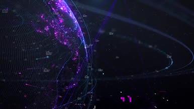 震撼大气虚拟科技粒子组合AE模板视频的预览图